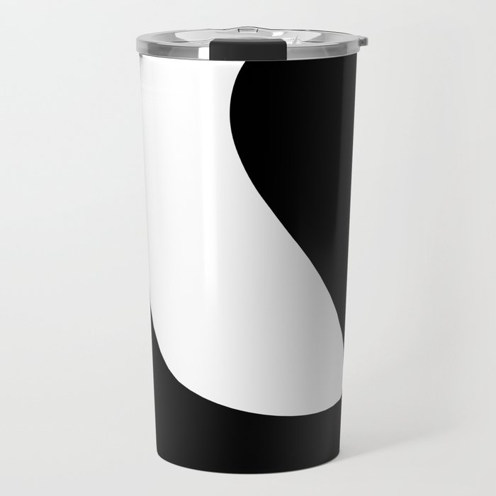 Minimalist Black and White 82 Travel Mug Gallery Image 1