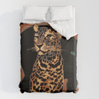 Vintage Munich Zoo Leopard 1912 Advertisement Duvet Cover Gallery Image 6