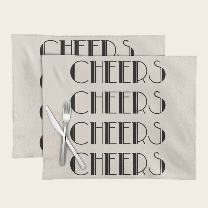 Cheers (Beige) Placemat Gallery Image 1
