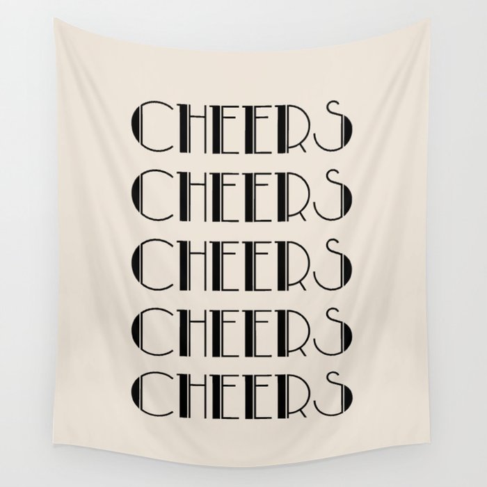 Cheers (Beige) Wall Tapestry Gallery Image 4