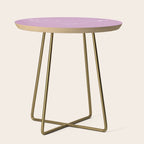 Capricorn Zodiac Star Constellation Line Art Pastel Lilac Side Table Gallery Image 1