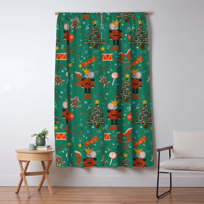 Regal Dreams: The Enchanted Nutcracker  Window Curtain Gallery Image 1