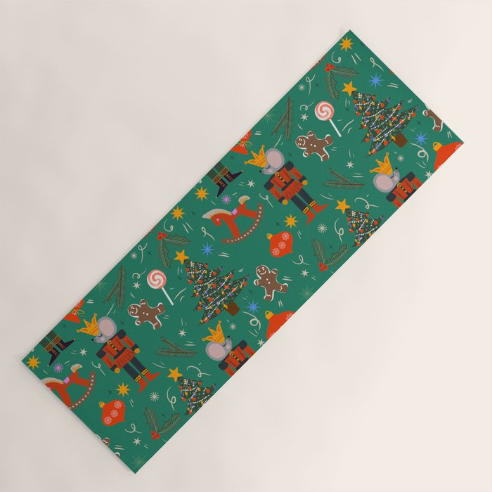 Regal Dreams: The Enchanted Nutcracker  Yoga Mat Gallery Image 1