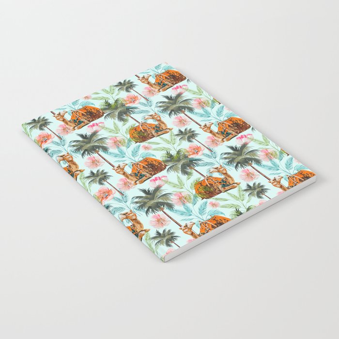 Camel Ride, Modern Bohemian Eclectic Animals, India Culture Travel Palm Desert Painting Notebook Gallery Image 1