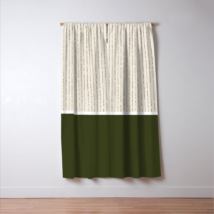 Oat & Avocado Window Curtain Gallery Image 3