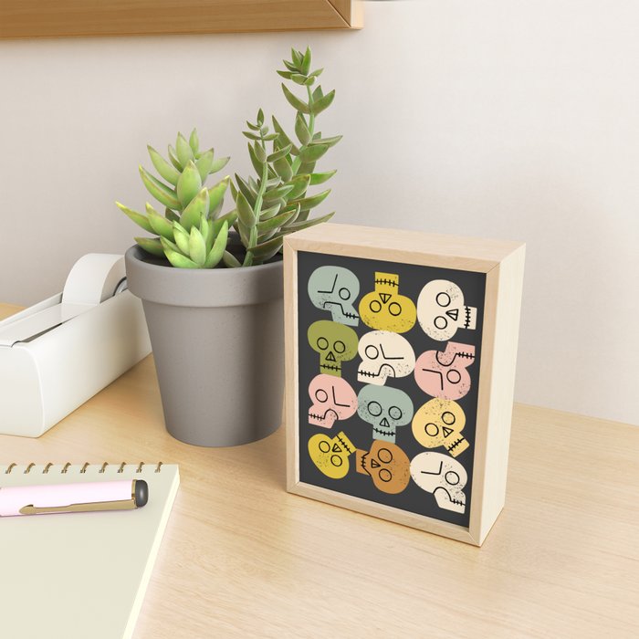 Happy Skulls Mini Art Print Gallery Image 2
