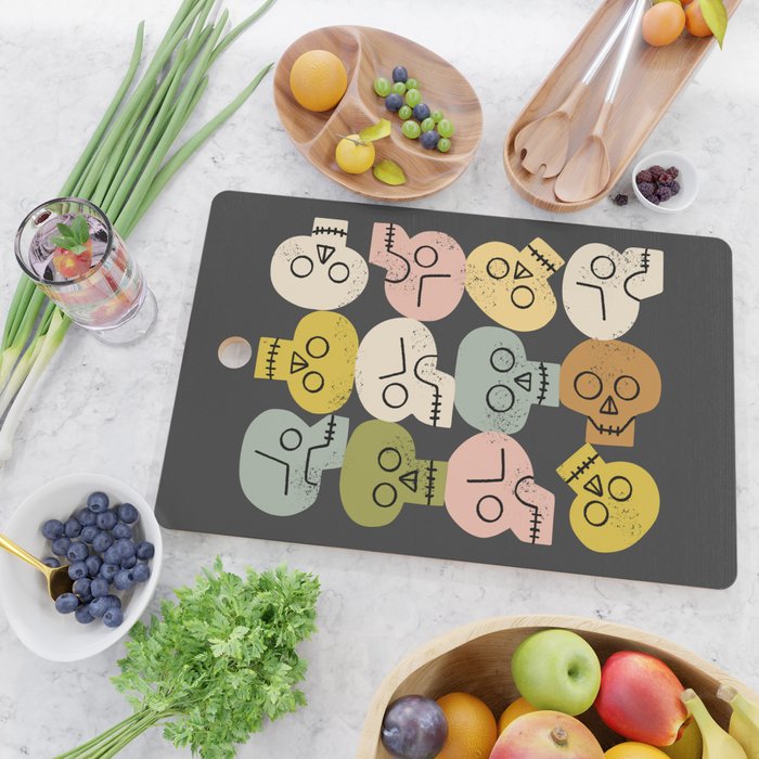 Happy Skulls Cutting Board Gallery Image 2