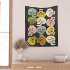 Happy Skulls Wall Tapestry Gallery Image 2