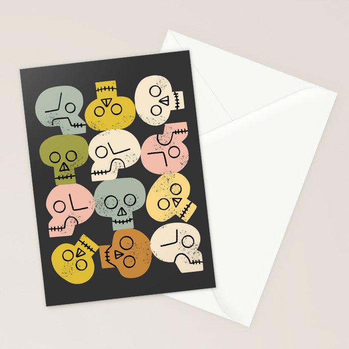 Happy Skulls Stationery Card Gallery Image 2
