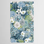 Blue Floral Garden Tablecloth Gallery Image 2