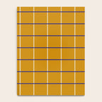 Midcentury Grid Lines in Mustard Yellow Notebook Gallery Image 4