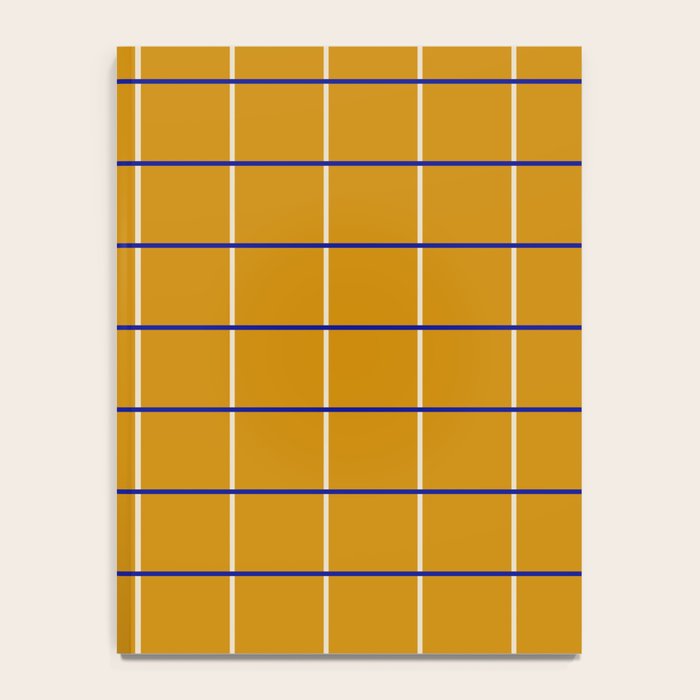 Midcentury Grid Lines in Mustard Yellow Notebook Gallery Image 4