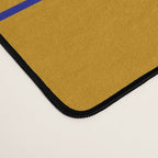 Midcentury Grid Lines in Mustard Yellow Desk Mat Gallery Image 4