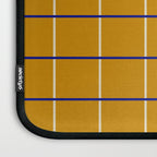 Midcentury Grid Lines in Mustard Yellow Laptop Sleeve Gallery Image 3