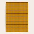 Midcentury Grid Lines in Mustard Yellow Poster Gallery Image 4