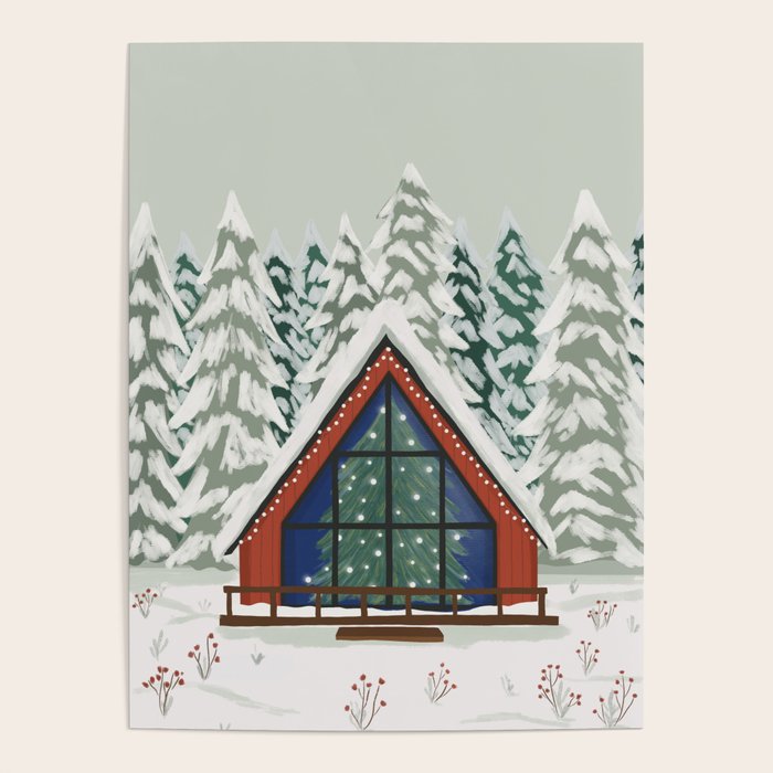 Winter Cabin Poster Gallery Image 1