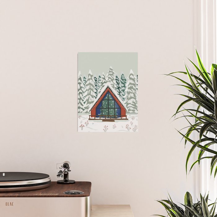 Winter Cabin Poster Gallery Image 2