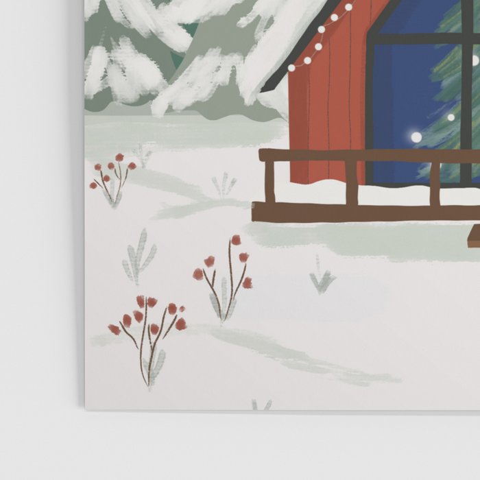 Winter Cabin Poster Gallery Image 3