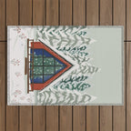 Winter Cabin Outdoor Rug Gallery Image 1