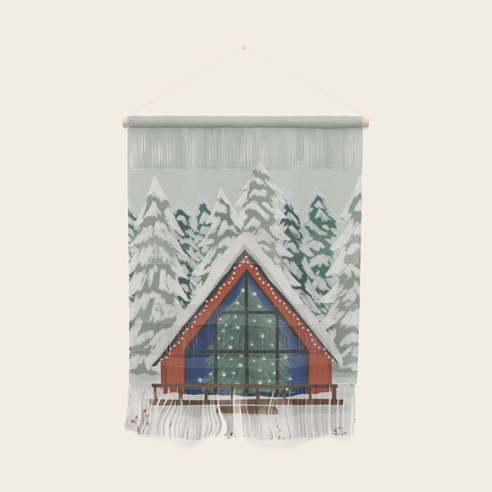 Winter Cabin Wall Hanging Gallery Image 1