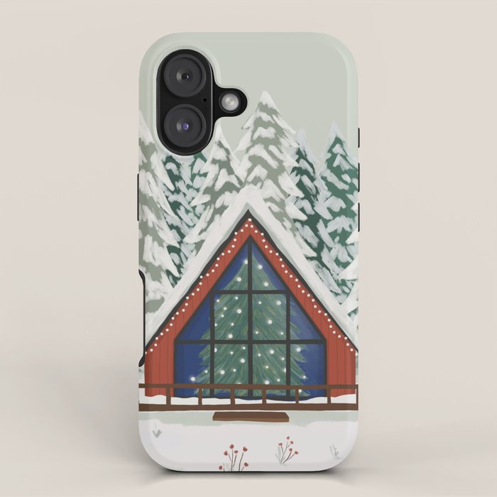 Winter Cabin iPhone Case Gallery Image 1