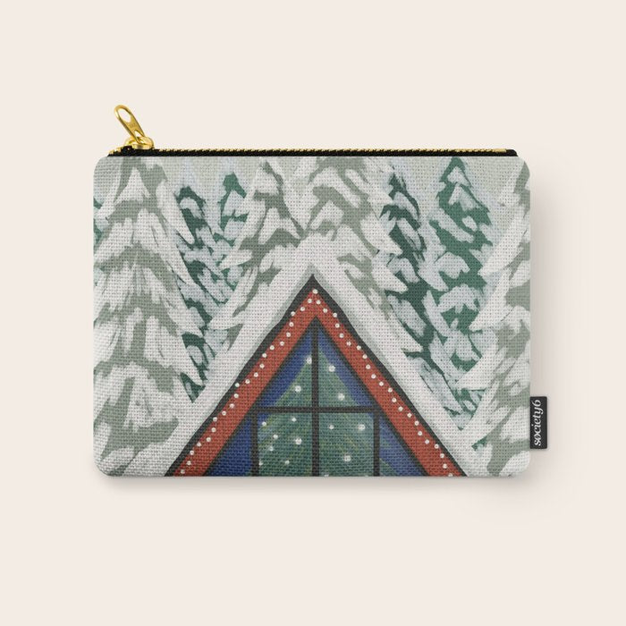 Winter Cabin Carry All Pouch Gallery Image 1