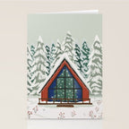 Winter Cabin Stationery Card Gallery Image 2
