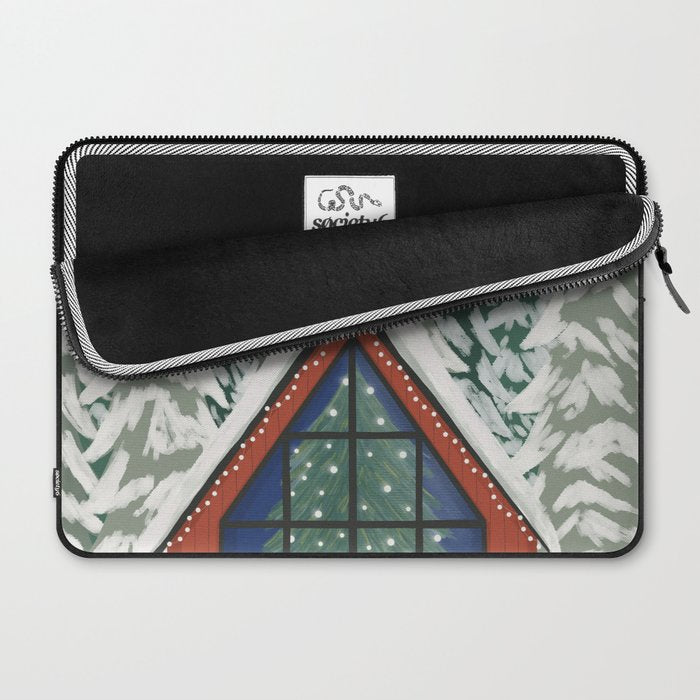 Winter Cabin Laptop Sleeve Gallery Image 2