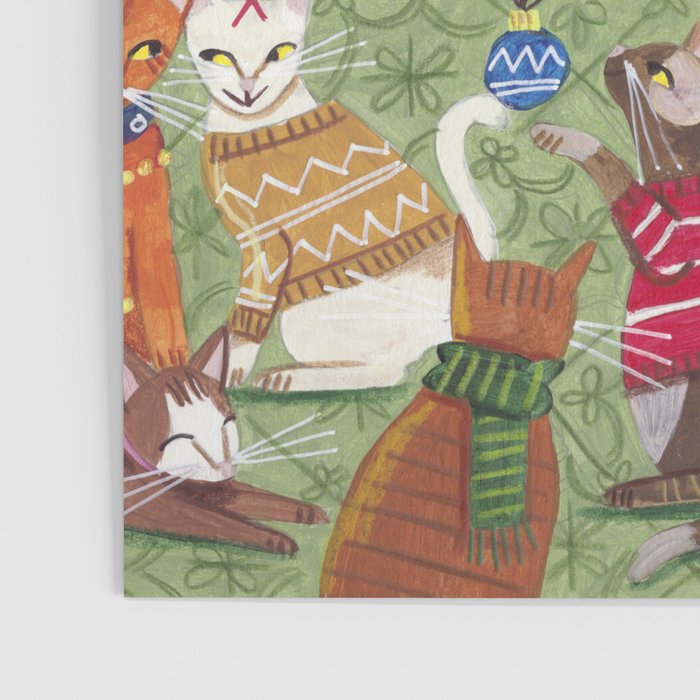 Christmas Cats playing Piano Poster Gallery Image 3