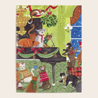 Christmas Cats playing Piano Poster Gallery Image 4