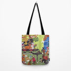 Christmas Cats playing Piano Tote Bag Gallery Image 2