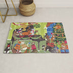Christmas Cats playing Piano Rug Gallery Image 1