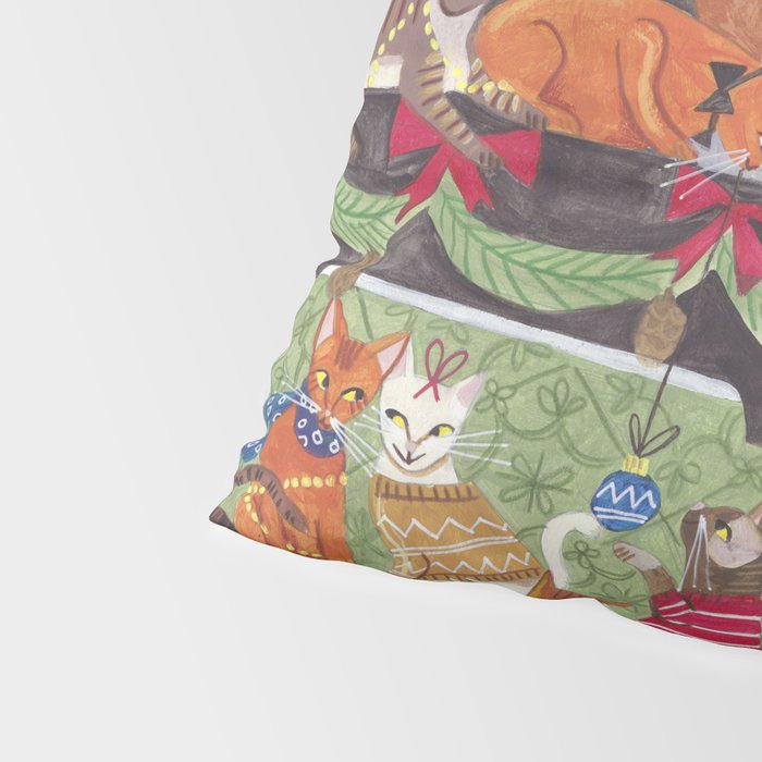 Christmas Cats playing Piano Pillow Sham Gallery Image 4