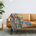 Christmas Cats playing Piano Throw Blanket Gallery Image 1
