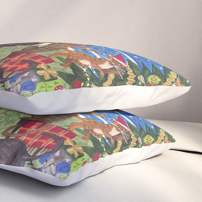 Christmas Cats playing Piano Pillow Sham Gallery Image 3