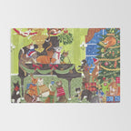 Christmas Cats playing Piano Rug Gallery Image 2