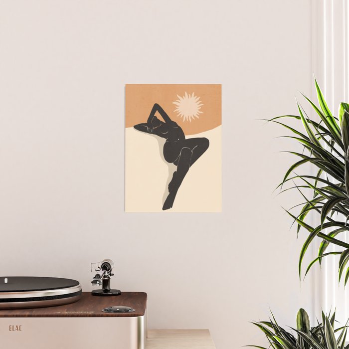 Minimal Abstract Art Nude Woman 4 Poster Gallery Image 2