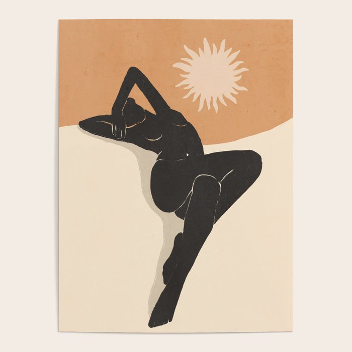 Minimal Abstract Art Nude Woman 4 Poster Gallery Image 1