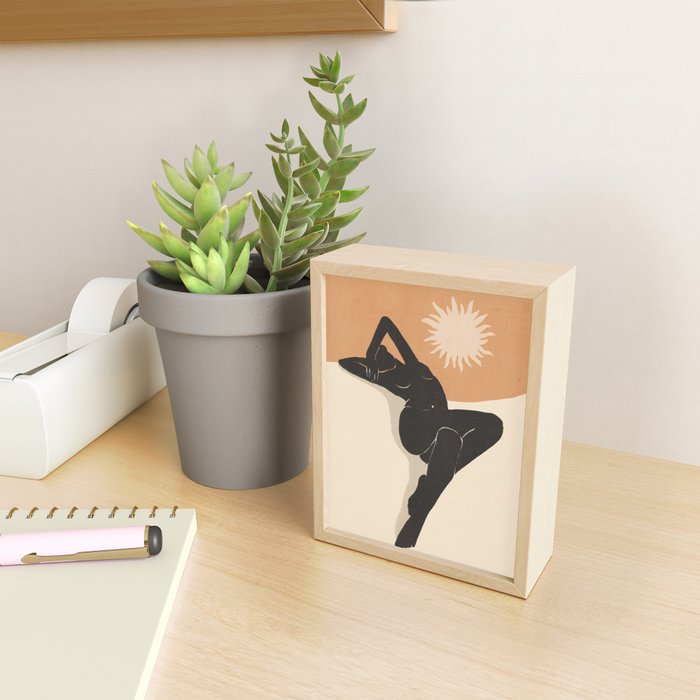 Minimal Abstract Art Nude Woman 4 Mini Art Print Gallery Image 2