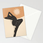 Minimal Abstract Art Nude Woman 4 Stationery Card Gallery Image 2