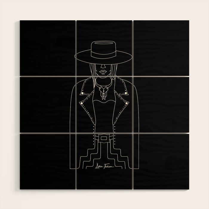Lady Outlaw Wood Wall Art Gallery Image 1