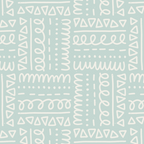 Mudcloth Doodle Squares . Soft Aqua Coffee Mug Gallery Image 2