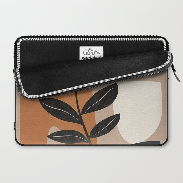Modern Abstract Minimal Shapes Branches Art 8 Laptop Sleeve Gallery Image 2