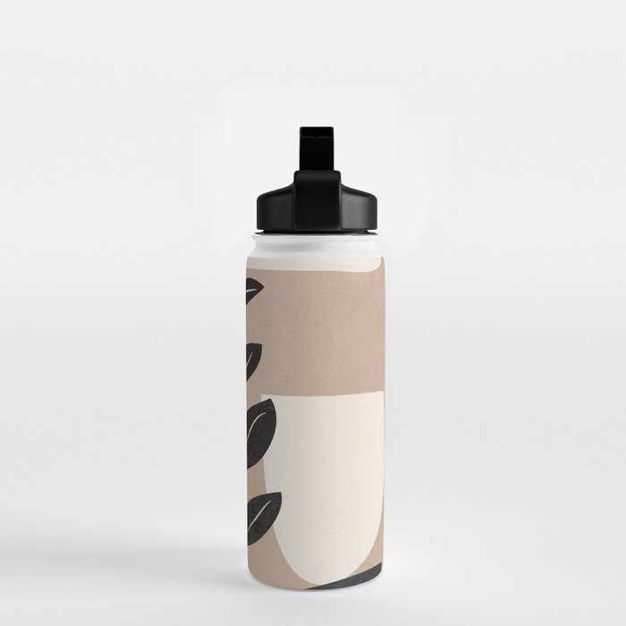Modern Abstract Minimal Shapes Branches Art 8 Water Bottle Gallery Image 2