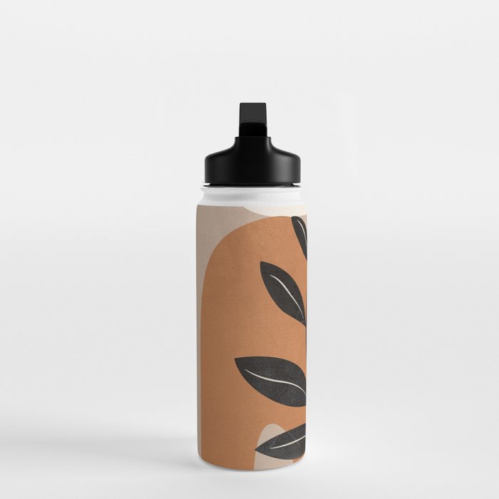 Modern Abstract Minimal Shapes Branches Art 8 Water Bottle Gallery Image 3