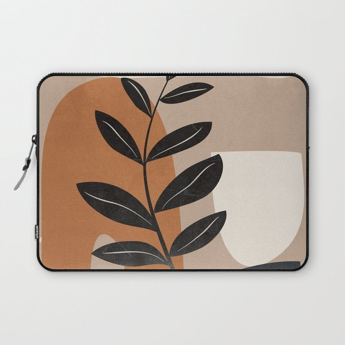 Modern Abstract Minimal Shapes Branches Art 8 Laptop Sleeve Gallery Image 1