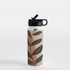 Modern Abstract Minimal Shapes Branches Art 8 Water Bottle Gallery Image 1