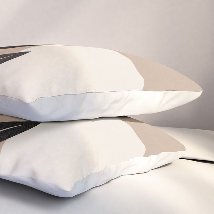 Modern Abstract Minimal Shapes Branches Art 8 Pillow Sham Gallery Image 3