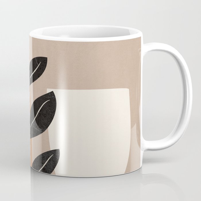 Modern Abstract Minimal Shapes Branches Art 8 Coffee Mug Gallery Image 1