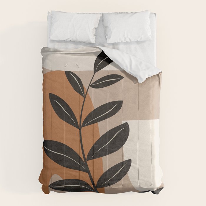 Modern Abstract Minimal Shapes Branches Art 8 Comforter Gallery Image 6